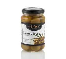 Grüne Oliven in Salz-, Essiglake 210gr