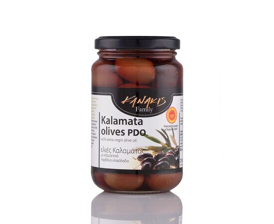 Kalamon Oliven DOP im Glas Essig-Salzlake 210gr